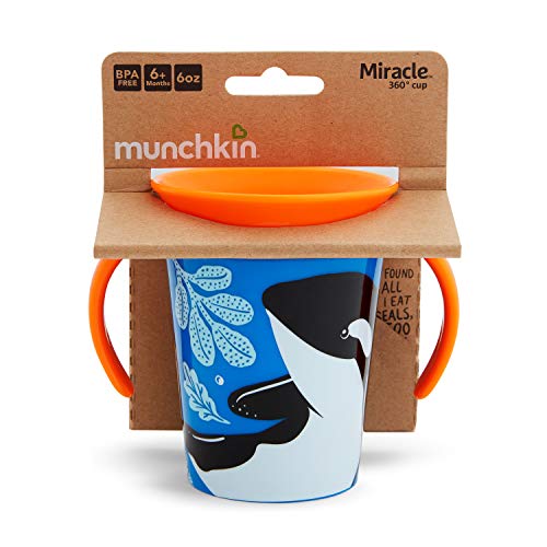 Munchkin® Miracle® 360 WildLove Trainer Cup, 6 Oz, Orca