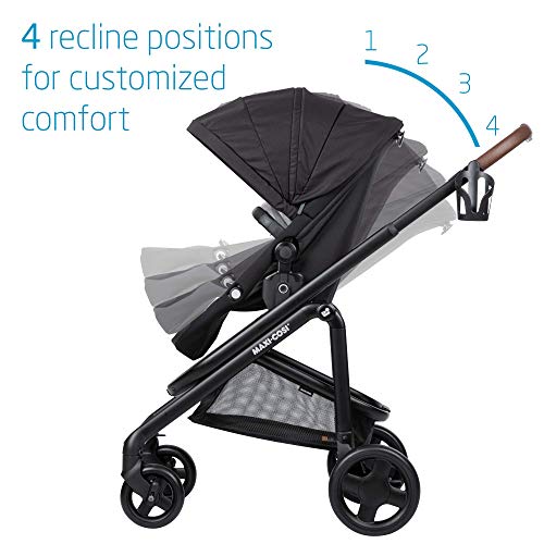 Maxi-Cosi Tayla Stroller, Modular Lightweight Stroller Seat, Parent or World Facing, Essential Black