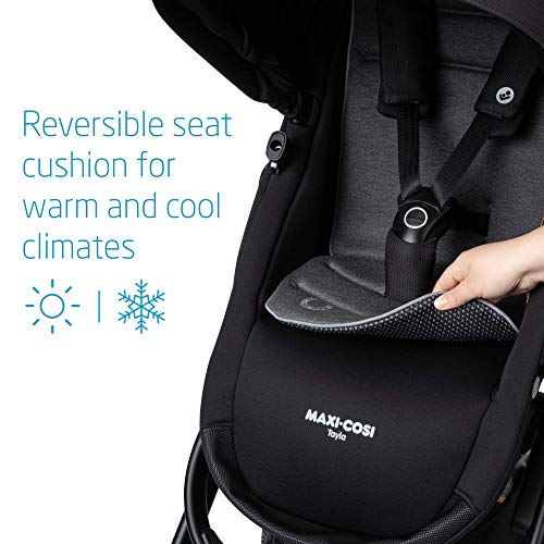 Maxi-Cosi Tayla Stroller, Modular Lightweight Stroller Seat, Parent or World Facing, Essential Black