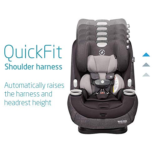 Maxi-Cosi Pria Max All-in-One Convertible Car Seat, rear-facing, from 4-40 pounds; forward-facing to 65 pounds; and up to 100 pounds in booster mode, Nomad Black