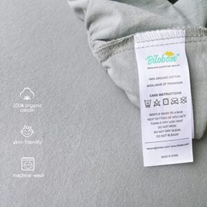 Bassinet Sheets Compatible with Maxi-COSI Iora Bedside Bassinet,100% Organic Cotton, 2 Pack, Ultra Soft Bassinet Sheet for Baby, Grey