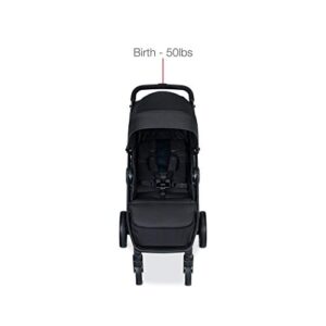 Britax B-Clever Compact Stroller, Cool Flow Teal - One Hand Fold, Ventilated Seating Area, All Wheel Suspension