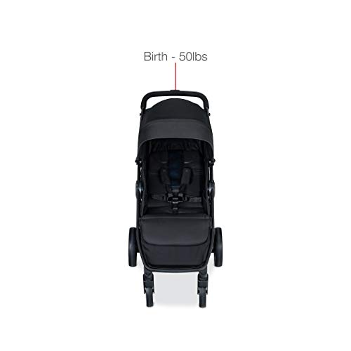 Britax B-Clever Compact Stroller, Cool Flow Teal - One Hand Fold, Ventilated Seating Area, All Wheel Suspension