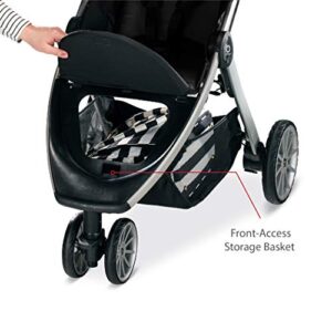 Britax B-Lively Lightweight Stroller, Raven - One Hand Fold, Large UV50+ Canopy, All Wheel Suspension