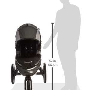 Baby Jogger Summit X3 Jogging Stroller - 2016 | Air-Filled Rubber Tires | All-Wheel Suspension | Quick Fold Jogging Stroller, Black/Gray