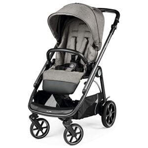 peg perego veloce – compact full featured lightweight stroller – compatible with all primo viaggio 4-35 infant car seats – made in italy – city grey (grey)