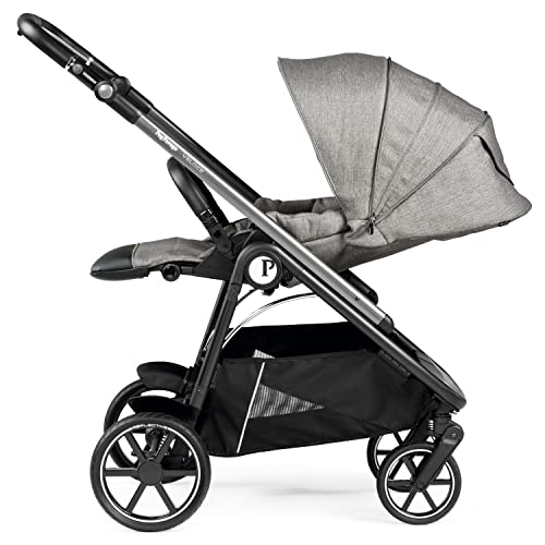 Peg Perego Veloce - Compact Full Featured Lightweight Stroller - Compatible with All Primo Viaggio 4-35 Infant Car Seats - Made in Italy - City Grey (Grey)