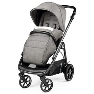 Peg Perego Veloce - Compact Full Featured Lightweight Stroller - Compatible with All Primo Viaggio 4-35 Infant Car Seats - Made in Italy - City Grey (Grey)