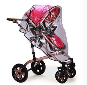 clear rain wind weather cover shield protector with ventilation for maxi-cosi baby child strollers joggers (dana)