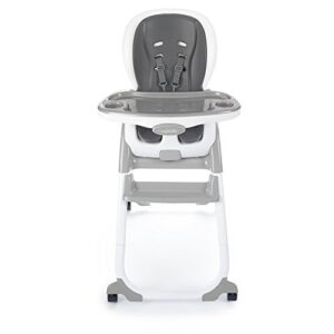 ingenuity smartclean trio elite 3-in-1 convertible baby high chair, toddler chair, and dining booster seat – slate