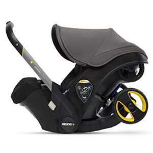 doona infant car seat & latch base – rear facing car seat and car seat base, car seat to stroller in seconds – us version, greyhound
