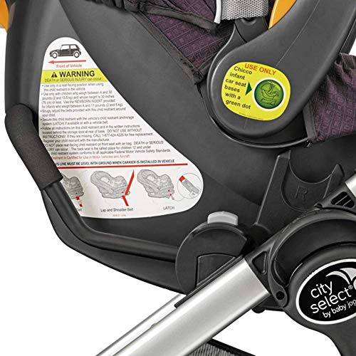 Baby Jogger Chicco/Peg Perego Car Seat Adapter for City Select and City Select LUX Strollers, Black, 1 count