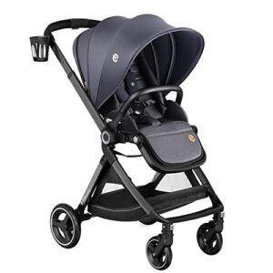 Baby Stroller, ELITTLE EMU Toddler Stroller with Reversible Seat, 0-36 Months Full-Size Stroller Convenient for Various Travel Venues or Vehicles Carrying