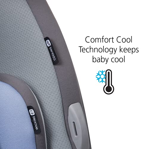 Safety 1st Grow and Go Comfort Cool All-in-One Convertible Car Seat, Rear-Facing 5-50 lbs, Forward-Facing 22-65 lbs, and Belt-Positioning Booster 40-100 lbs, Tide Pool
