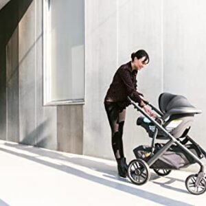 Vista V2 Stroller - Greyson (Charcoal Melange/Carbon/Saddle Leather) + MESA Infant Car Seat - Jake (Black)