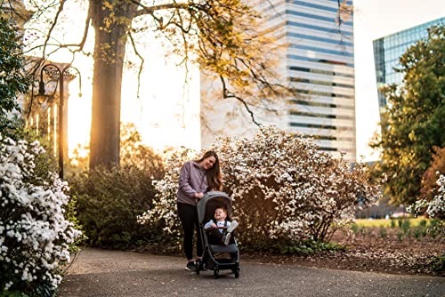 MINU V2 Stroller-Greyson (Charcoal mélange/Carbon/Saddle Leather)