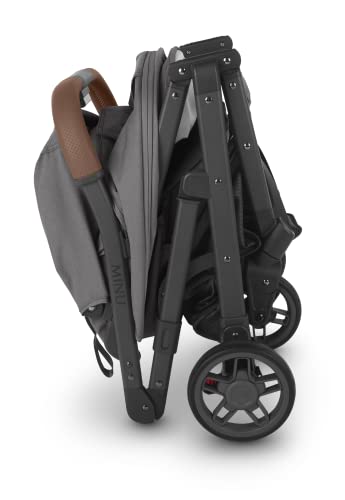 MINU V2 Stroller-Greyson (Charcoal mélange/Carbon/Saddle Leather)