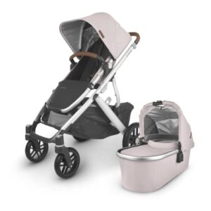 Vista V2 Stroller - Alice (Dusty Pink/Silver/Saddle Leather) + MESA V2 Infant Car Seat - Alice (Dusty Rose)
