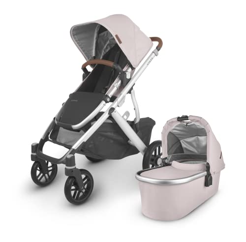 Vista V2 Stroller - Alice (Dusty Pink/Silver/Saddle Leather) + MESA V2 Infant Car Seat - Alice (Dusty Rose)