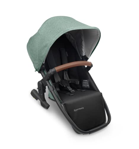 Vista V2 Stroller - Gwen (Green Melange/Carbon/Saddle Leather) + Upper Adapters + RumbleSeat V2 - Gwen (Green Melange/Carbon/Saddle Leather)