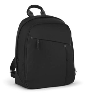 uppababy changing backpack – jake (black/black leather)
