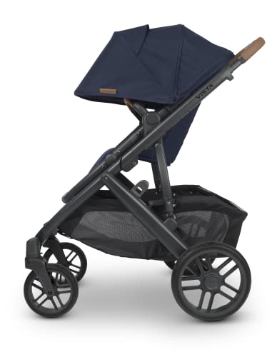 Vista V2 Stroller - NOA (Navy/Carbon/Saddle Leather) + MESA V2 Infant Car Seat - Jake (Charcoal)