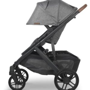 Vista V2 Stroller - Greyson (Charcoal Melange/Carbon/Saddle Leather) + MESA V2 Infant Car Seat - Jake (Charcoal)