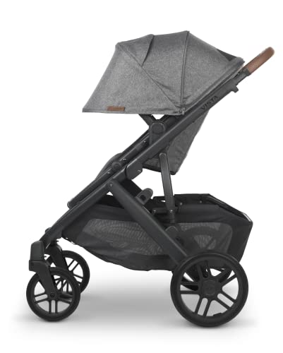 Vista V2 Stroller - Greyson (Charcoal Melange/Carbon/Saddle Leather) + MESA V2 Infant Car Seat - Jake (Charcoal)