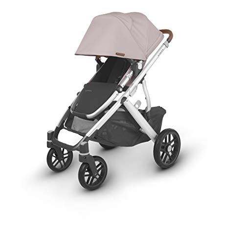 UPPAbaby Vista V2 Stroller - Alice (Dusty Pink/Silver/Saddle Leather) + Upper Adapters + RumbleSeat V2- Alice (Dusty Pink/Silver/Saddle Leather)