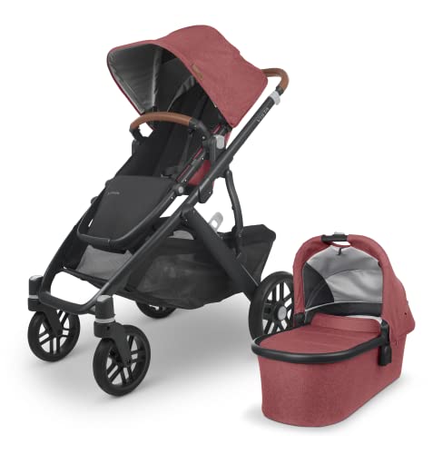 Vista V2 Stroller - Lucy (Rosewood mélange/Carbon/Saddle Leather)