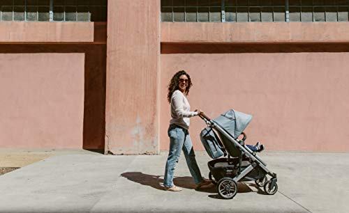 UPPAbaby Cruz V2 Stroller - Alice (Dusty Pink/Silver/Saddle Leather) + Bassinet - Alice (Dusty Pink/Silver)