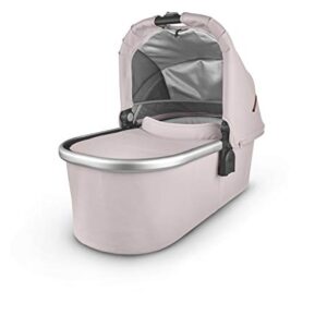 UPPAbaby Cruz V2 Stroller - Alice (Dusty Pink/Silver/Saddle Leather) + Bassinet - Alice (Dusty Pink/Silver)