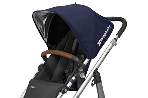 UPPAbaby Vista V2 Stroller - Jake (Black/Carbon/Black Leather) + Leather Handlebar Covers for Vista, V2 - Saddle + Leather Bumper bar Cover for Vista, V2, Cruz, V2 - Saddle