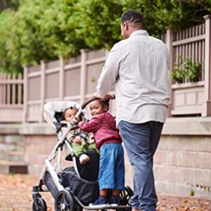 UPPAbaby Vista V2 Stroller - Greyson (Charcoal Melange/Carbon/Saddle Leather) + Piggyback for Vista & Vista V2