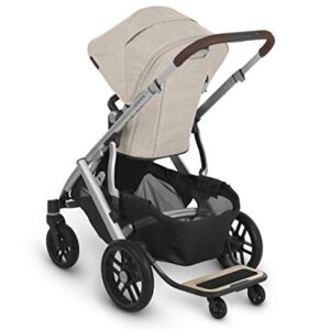 UPPAbaby Vista V2 Stroller - Greyson (Charcoal Melange/Carbon/Saddle Leather) + Piggyback for Vista & Vista V2