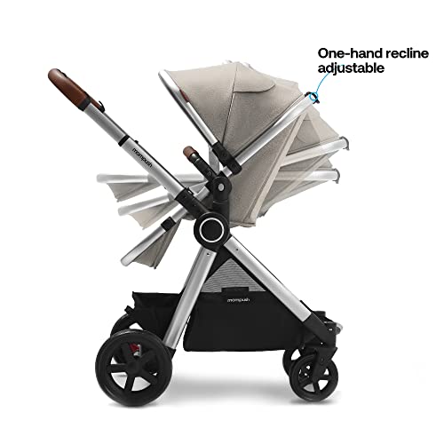 Mompush Ultimate2 Baby Stroller with Removable Bassinet - Full-Size Baby Strollers for Comfortable Outings with Baby - Toddler Stroller with Reversible Stroller Seat - Smooth Glide Bassinet Stroller