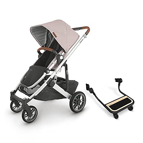 UPPAbaby Cruz V2 Stroller - Alice (Dusty Pink/Silver/Saddle Leather) + Piggyback for Cruz V2