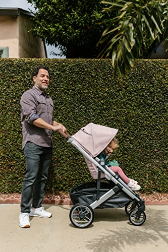 Cruz V2 Stroller - Alice (Dusty Pink/Silver/Saddle Leather) + MESA V2 Infant Car Seat - Alice (Dusty Pink)