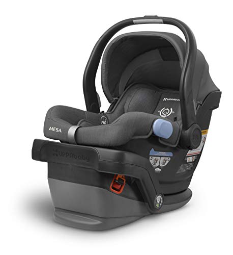 Cruz V2 Stroller - Jake (Black/Carbon/Black Leather) + MESA Infant Car Seat - Jordan (Charcoal mélange) Merino Wool