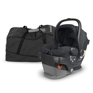 MESA V2 Infant Car Seat and Base - Jake (Charcoal) + MESA Family Travel Bag