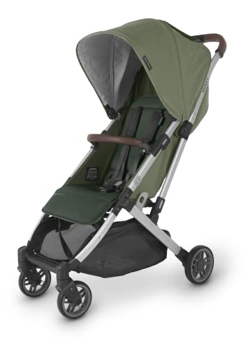 MINU V2 Stroller-Emelia (sage Green/Silver/Chestnut Leather)