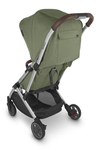 MINU V2 Stroller-Emelia (sage Green/Silver/Chestnut Leather)