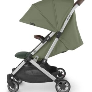 MINU V2 Stroller-Emelia (sage Green/Silver/Chestnut Leather)