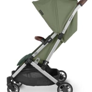 MINU V2 Stroller-Emelia (sage Green/Silver/Chestnut Leather)