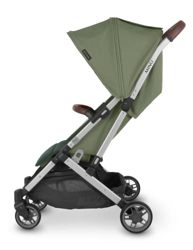 MINU V2 Stroller-Emelia (sage Green/Silver/Chestnut Leather)