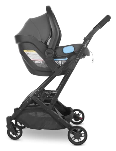 MINU V2 Stroller-Jake (Charcoal/Carbon/Black Leather)+ Adapter for MESA