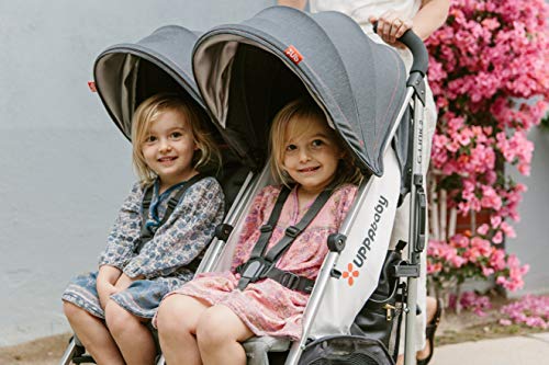 UPPAbaby G-Link 2  Stroller - Jordan (Charcoal Melange/Silver) + G-Link 2 Rain Shield