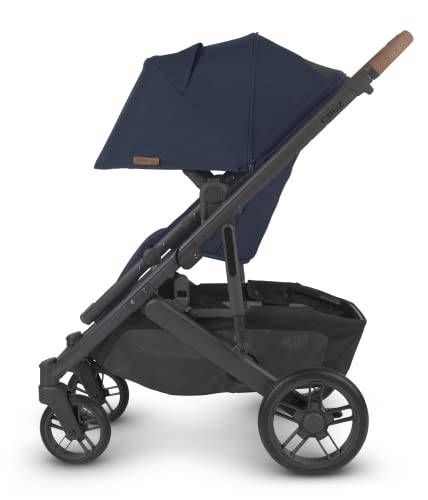 Cruz V2 Stroller - NOA (Navy/Carbon/Saddle Leather) + MESA MAX - NOA (Navy Melange)