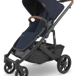 Cruz V2 Stroller - NOA (Navy/Carbon/Saddle Leather) + MESA MAX - NOA (Navy Melange)