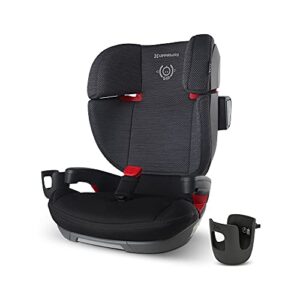 uppababy alta booster seat – jake (black melange) + extra cup holder for alta